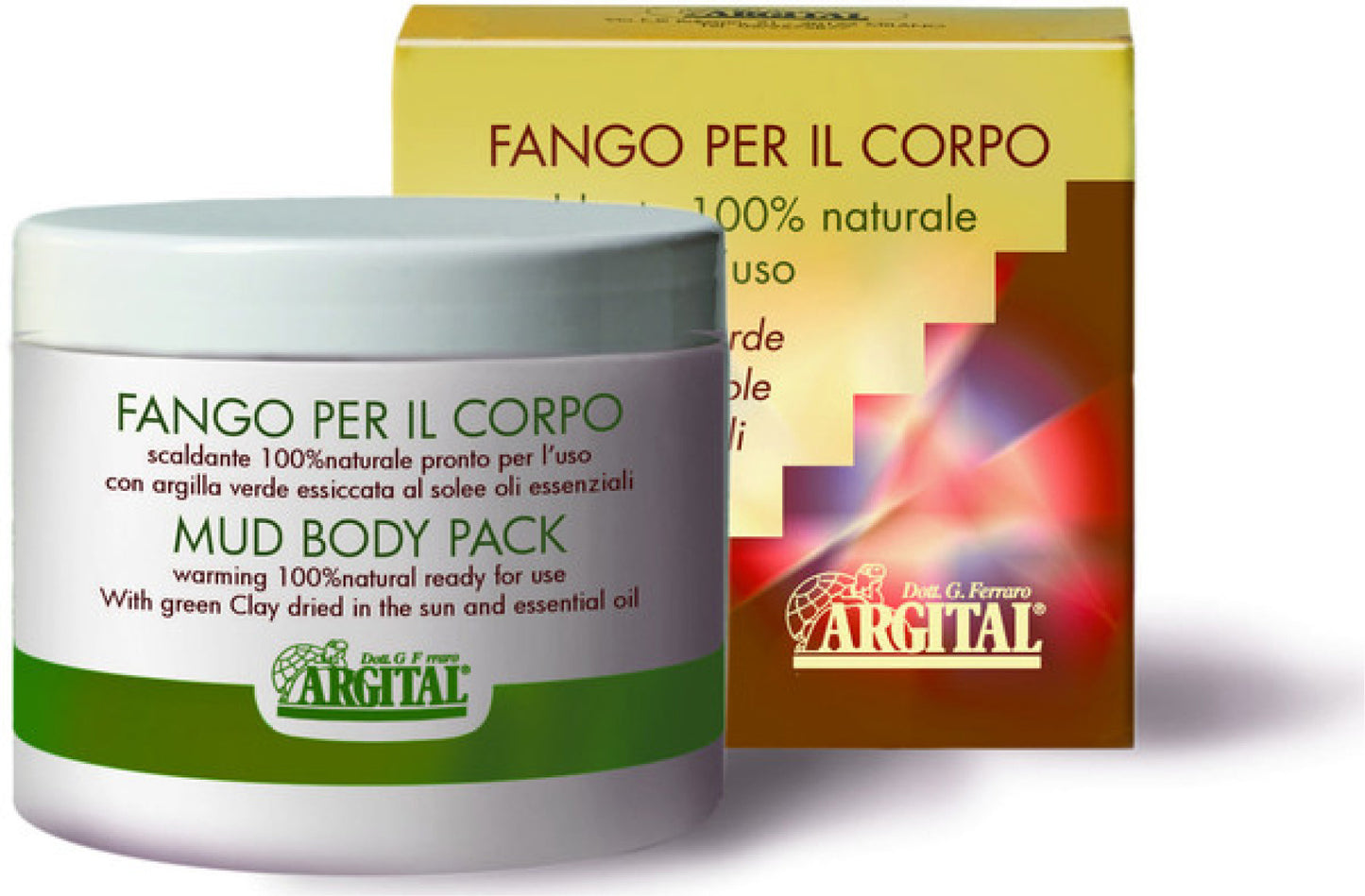 Fango di Argilla Verde ARGITAL - pronto per l'uso - scaldante